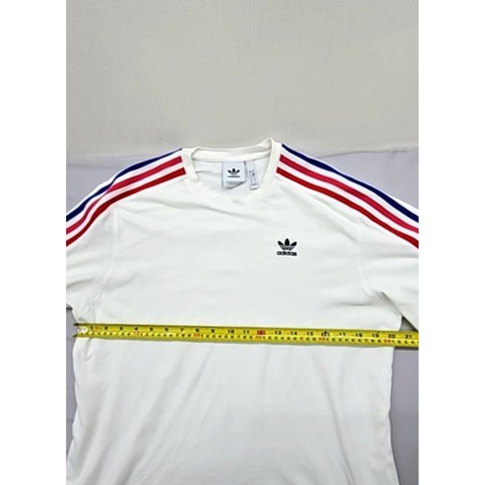 Adidas Adidas Originals Men’s White Stripe 3-Stripes T-Shirt M Cotton Shirt Men White Stripe 3-Stripes Originals Size US M / EU 48-50 / 2 - 7 Thumbnail