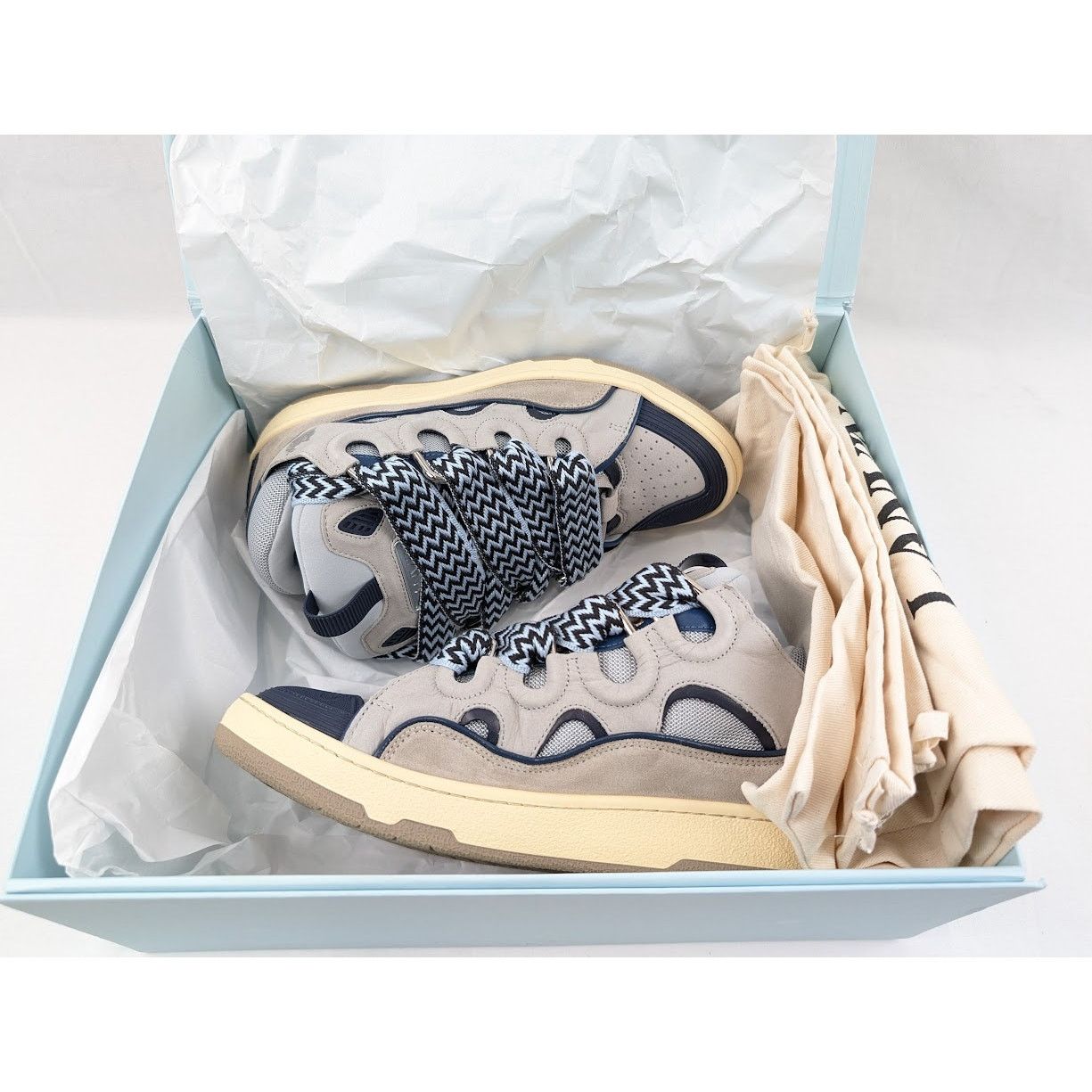 Lanvin o1rshd1 Curb Sneakers in Vanille Size US 9 / EU 42 - 22 Thumbnail