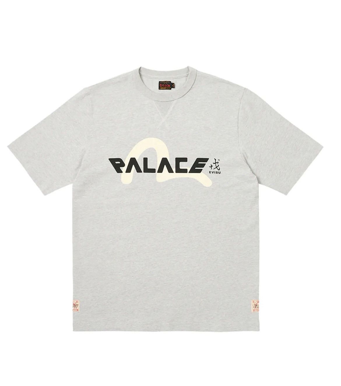 Evisu × Palace Palace Evisu Logo T-Shirt Grey Size US L / EU 52-54 / 3 - 1 Thumbnail