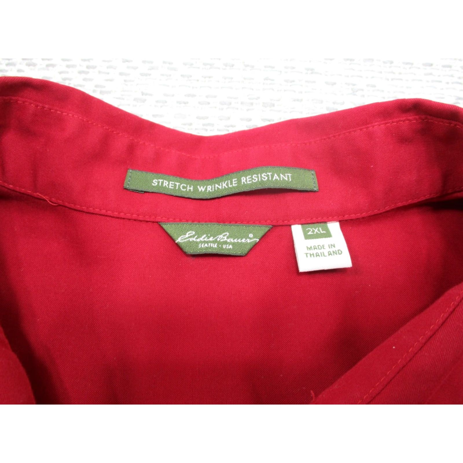 Eddie Bauer Eddie Bauer Shirt Womens 2XL Long Sleeve Button-Up Blood & Venom Red Stretch Size XXL / US 16-18 / IT 52-54 - 7 Thumbnail