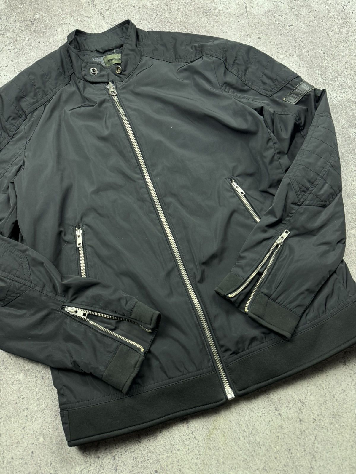 Diesel 🔥Avant Garde Rick Owen’s style ! Diesel Biker Bomber Jacket🔥 Size US M / EU 48-50 / 2 - 6 Thumbnail