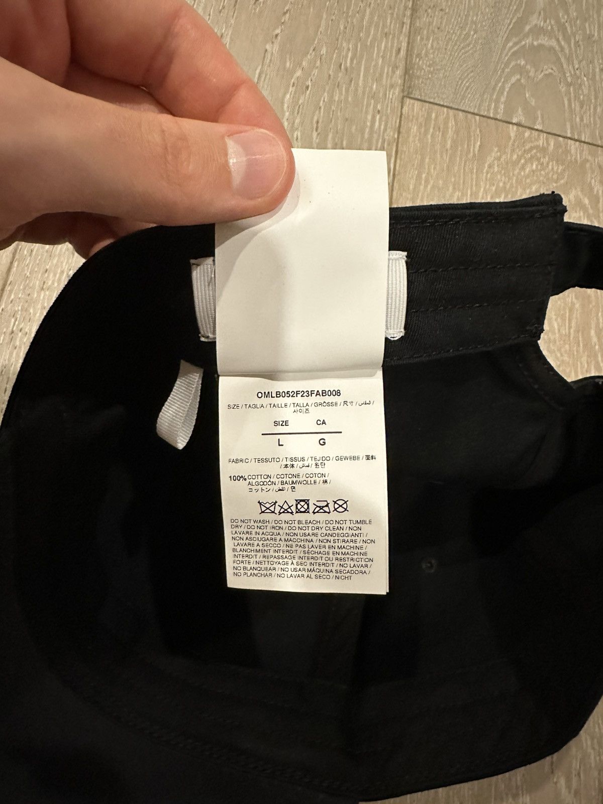 Off-White Off-White OW Drill Baseball Cap Black Size ONE SIZE - 6 Thumbnail
