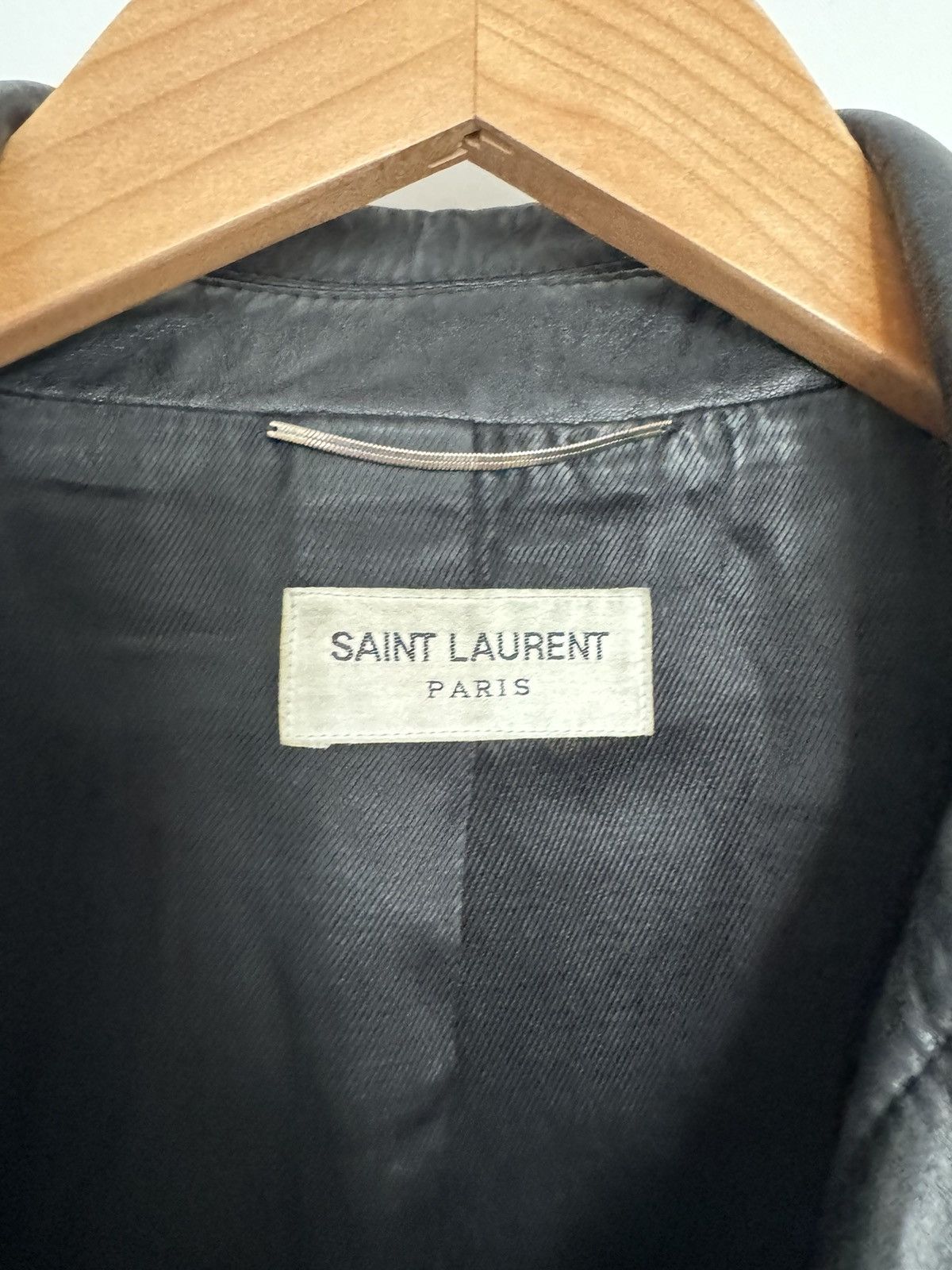 Saint Laurent Paris Lamb Leather trucker Size US L / EU 52-54 / 3 - 2 Thumbnail