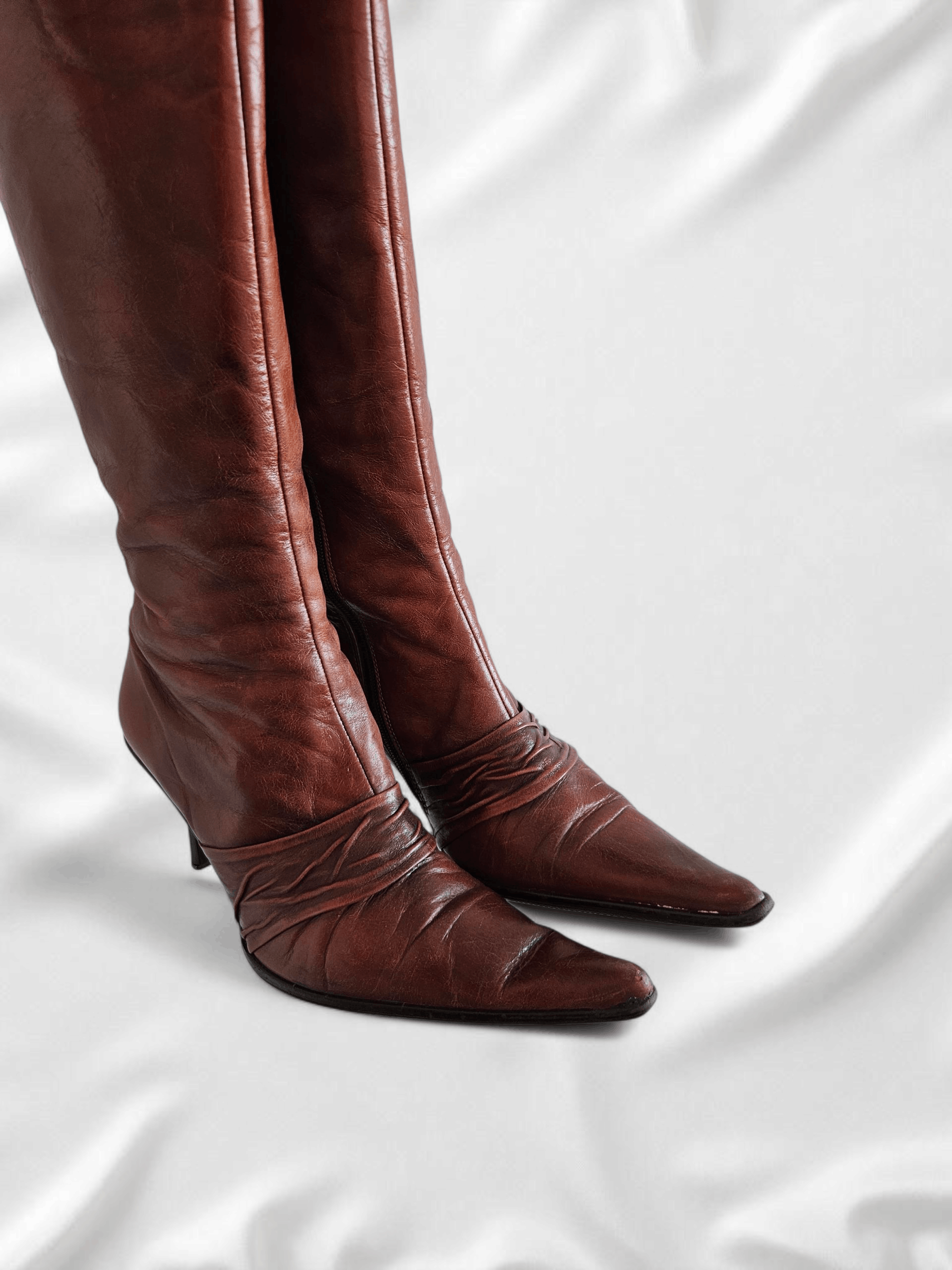 Vintage Vintage leather boots made in Italy Size US 8 / IT 38 - 13 Thumbnail