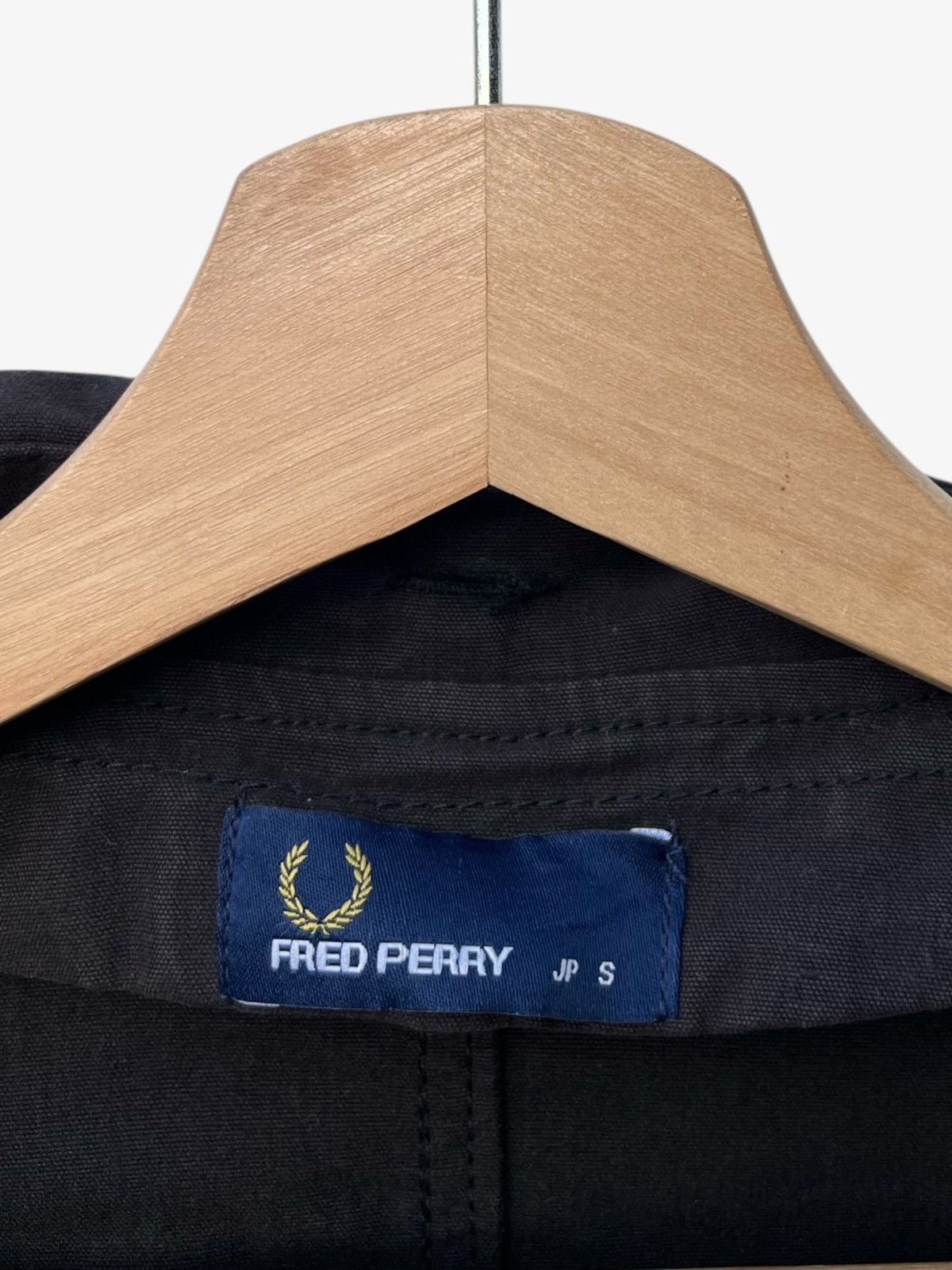 Fred Perry Faded Black Fred Perry Japan Cotton Blend Fishtail Parka Size US XS / EU 42 / 0 - 14 Thumbnail