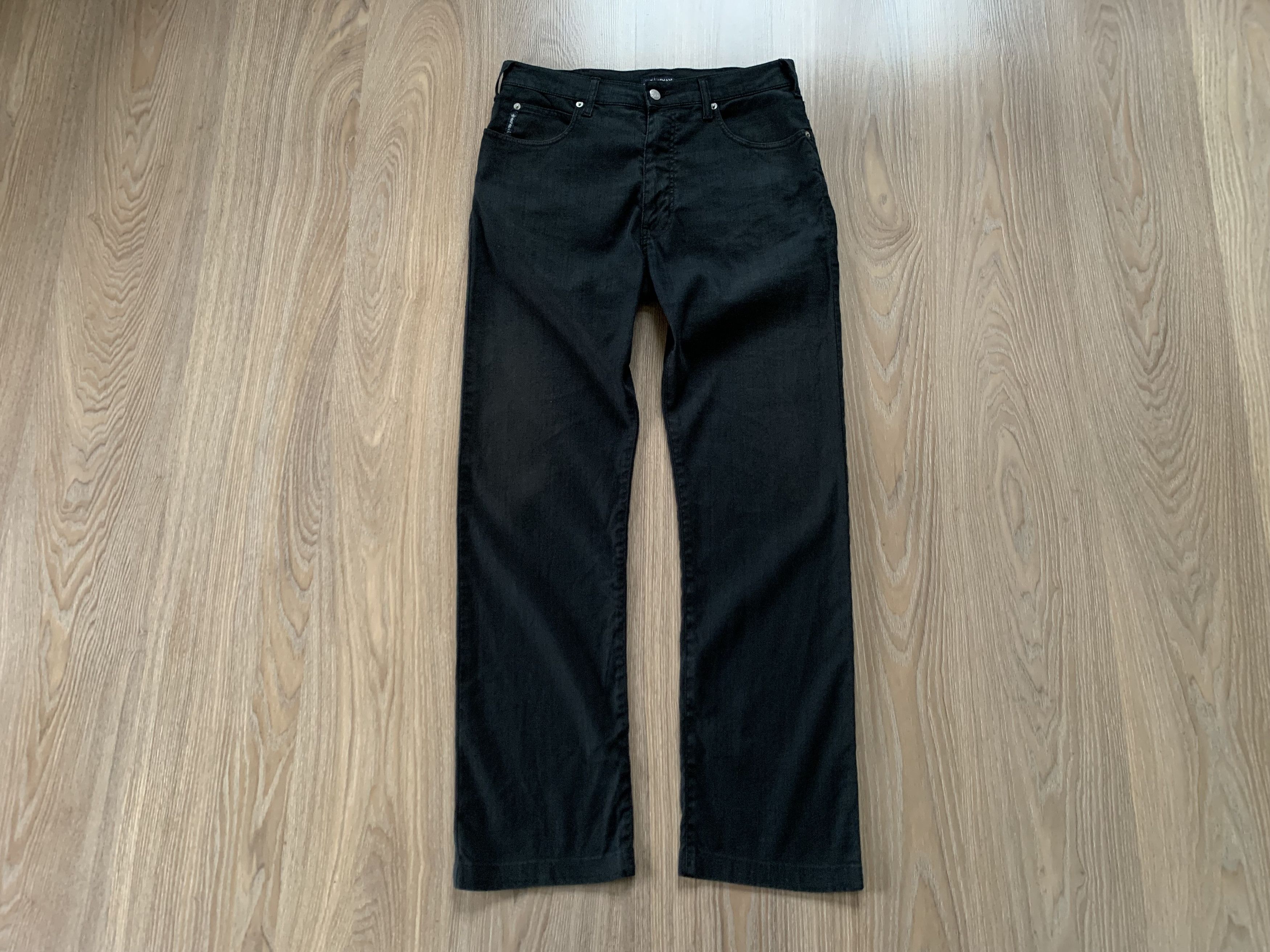 Giorgio Armani × Vintage Vintage Armani Linen Black Casual Pants Size US 32 / EU 48 - 2 Thumbnail