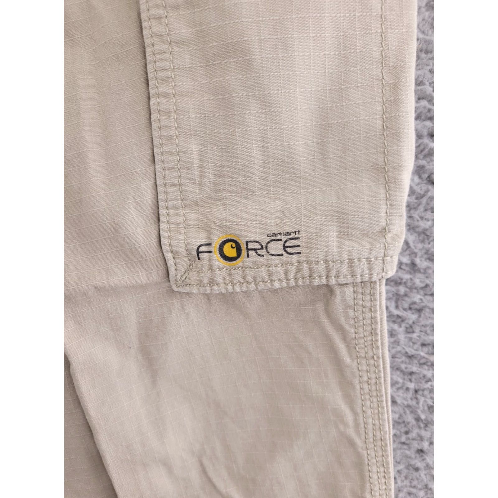 Carhartt Carhartt Pants Mens 44x31 Tan Ripstop Cargo Work Force Size US 44 / EU 60 - 3 Thumbnail