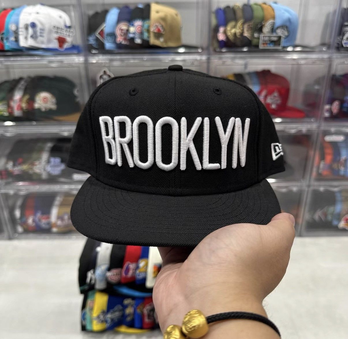 New Era New Era NBA Brooklyn Nets Flat Brim Baseball Cap J32 Size ONE SIZE - 1 Thumbnail