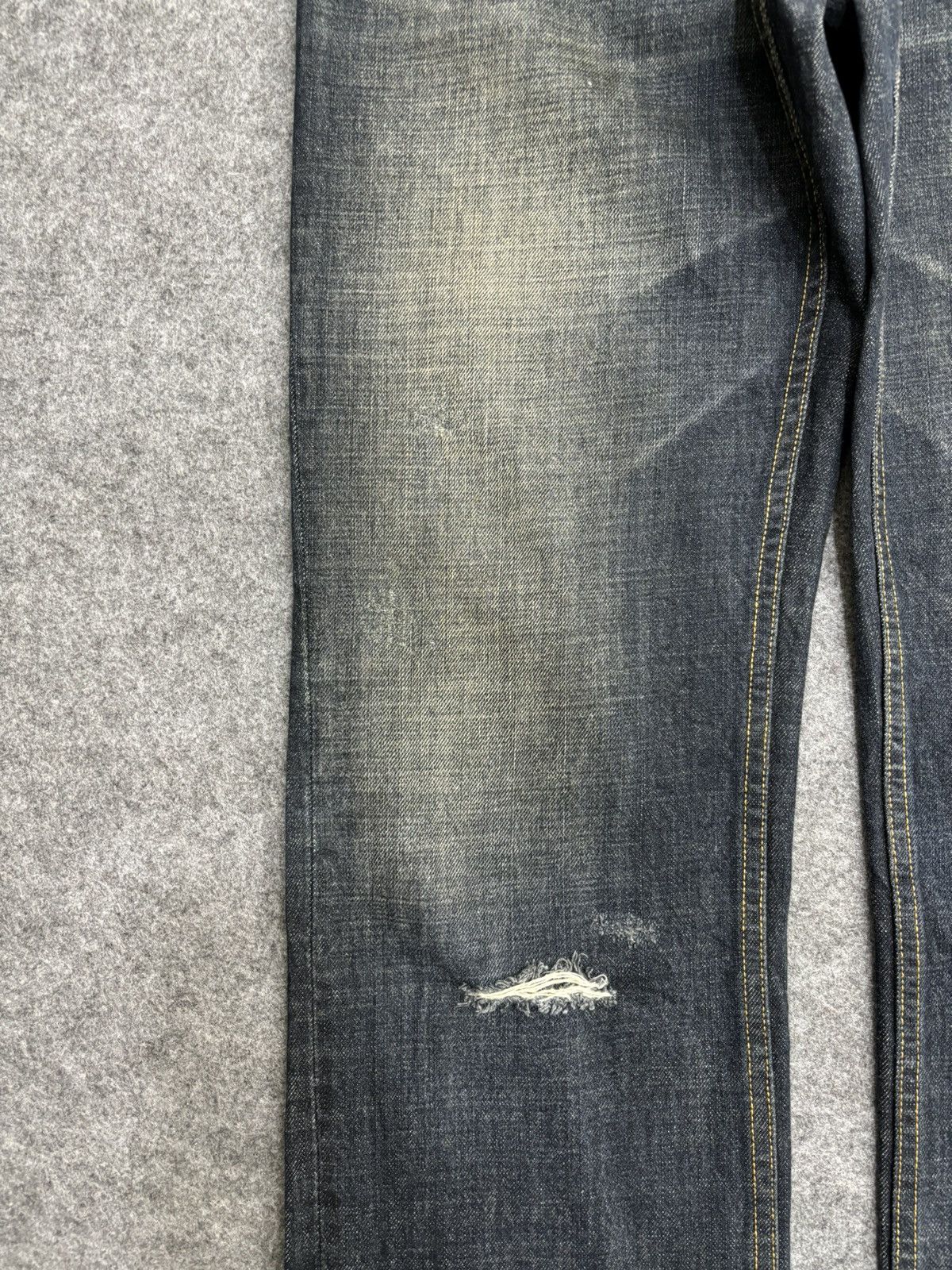 Designer 💥Designer💥Archival Ined Homme Distressed Denim F510 Size US 33 - 7 Thumbnail