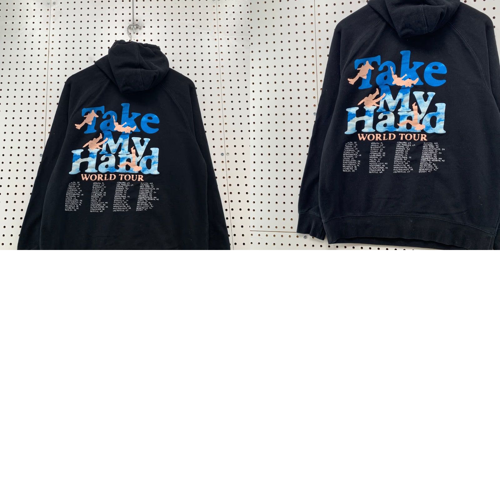 AS Colour 5 Seconds Of Summer Hoodie Mens Medium Black Take My Hand World Tour Shirt Size US L / EU 52-54 / 3 - 9 Thumbnail