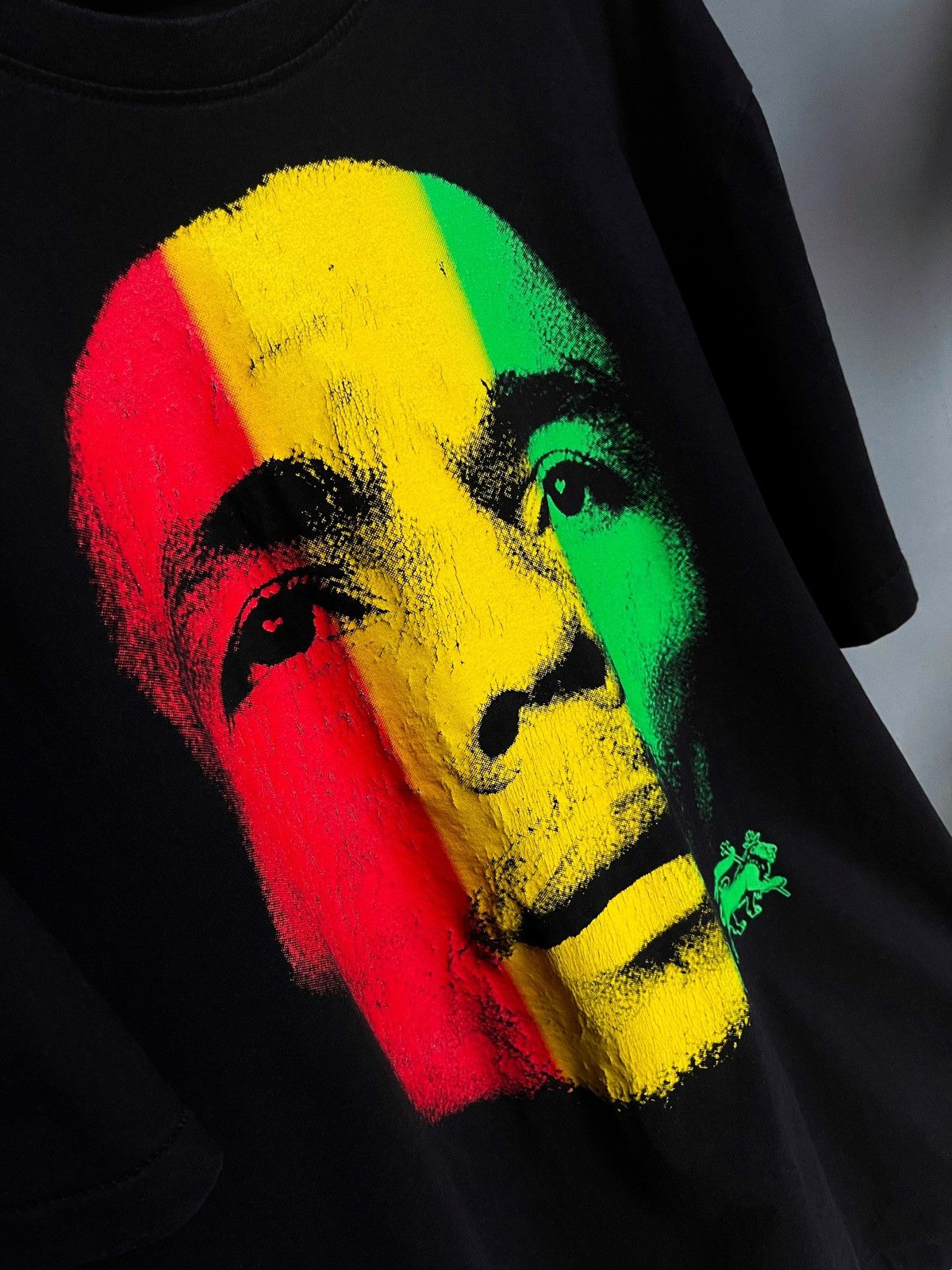 Bob Marley × Vintage Vintage 90's Bob Marley Big Face Reggae Rock Band T-shirt Size US XXL / EU 58 / 5 - 1 Thumbnail