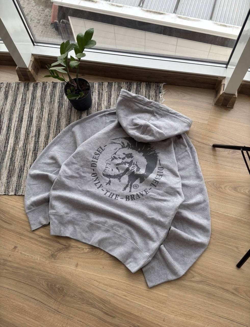 Diesel × Vintage Vintage Diesel Big Double logo Y2K Hoodie Size US XL / EU 56 / 4 - 5 Thumbnail