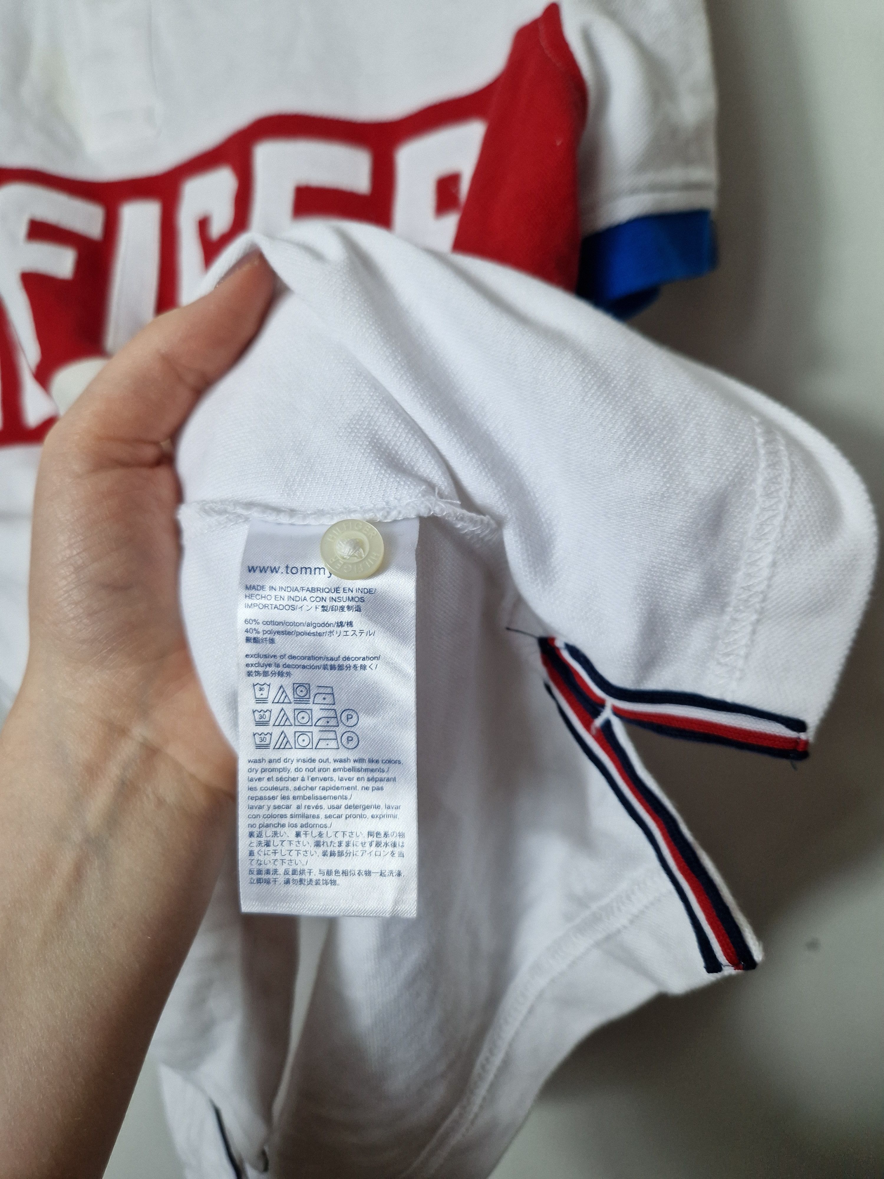 Tommy Hilfiger Tommy Hilfiger big logo polo tee Size US L / EU 52-54 / 3 - 3 Thumbnail