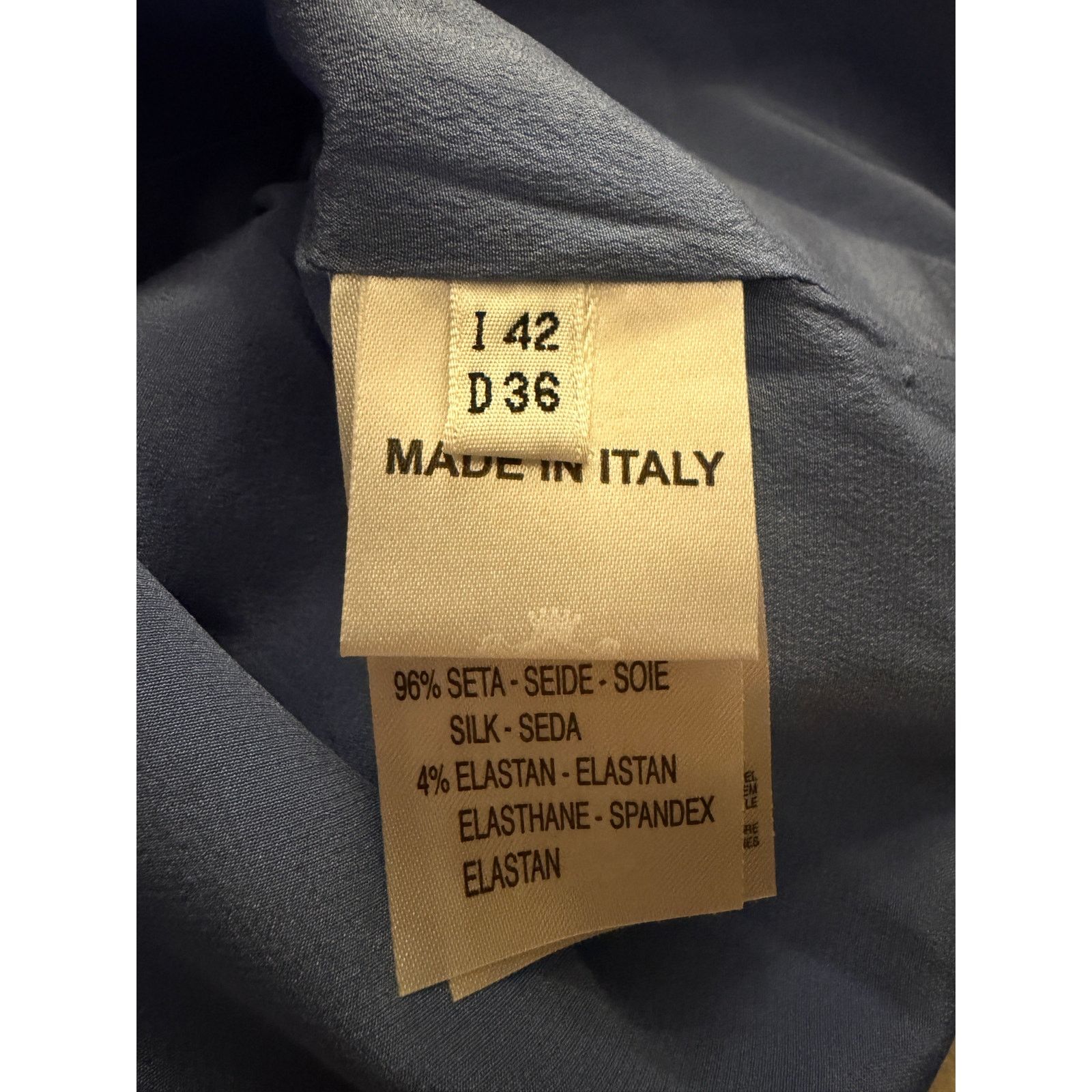 Blumarine Blumarine Women's Blue Cropped Jacket Size S / US 4 / IT 40 - 4 Thumbnail