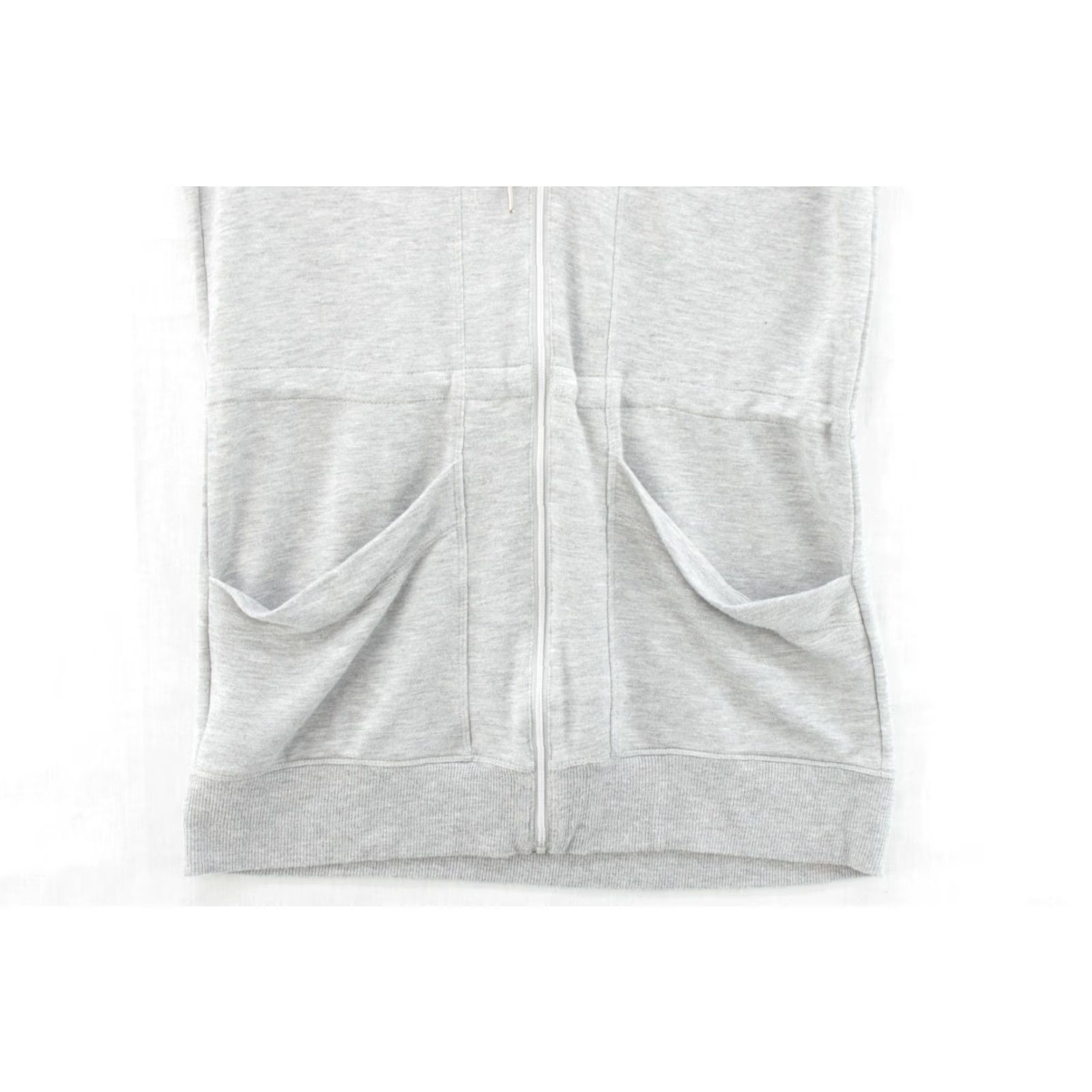 Vintage YOGALICIOUS Grey Full Zip Long Tunic Hoodie Vest Jacket Yoga Casual Womens Small Size S / US 4 / IT 40 - 3 Thumbnail