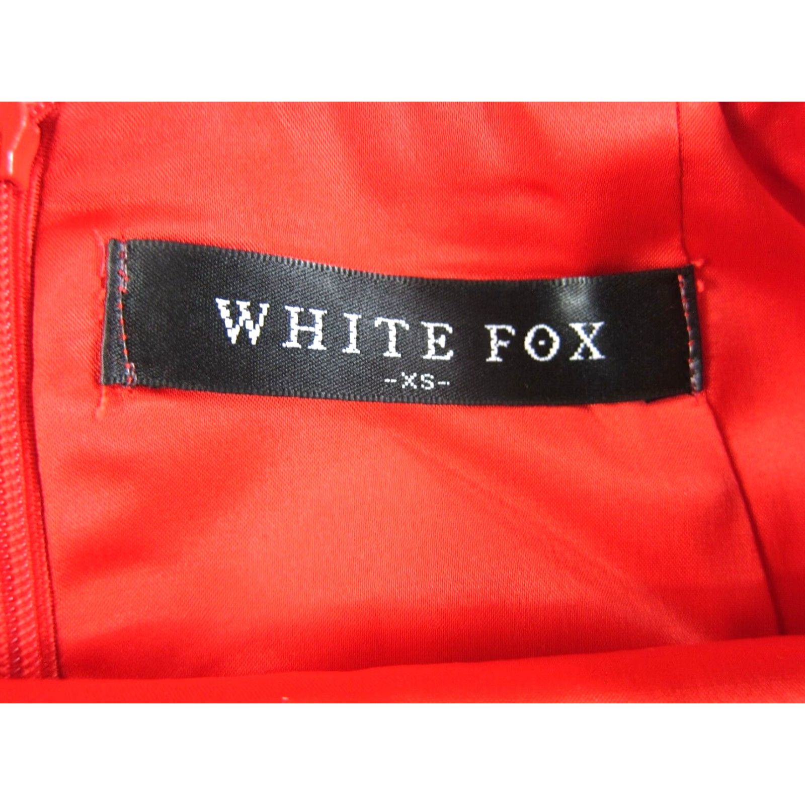 Vintage VINTAGE White Fox Red Silky Open Back Stretch Party Cocktail Tank Slip Mini Dress XS Size XS / US 0-2 / IT 36-38 - 3 Thumbnail