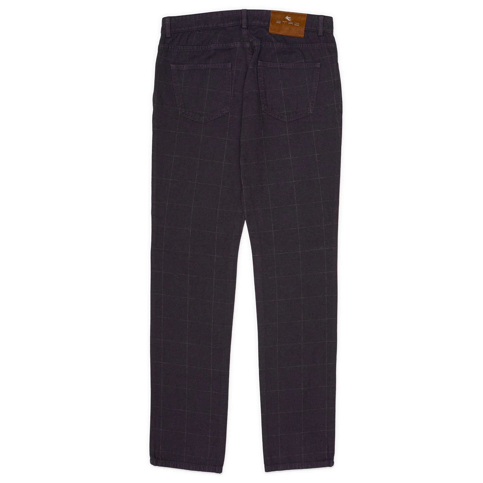 Etro ETRO Purple Windowpane Cotton Slim Fit Denim Jeans NEW Size US 32 / EU 48 - 3 Thumbnail