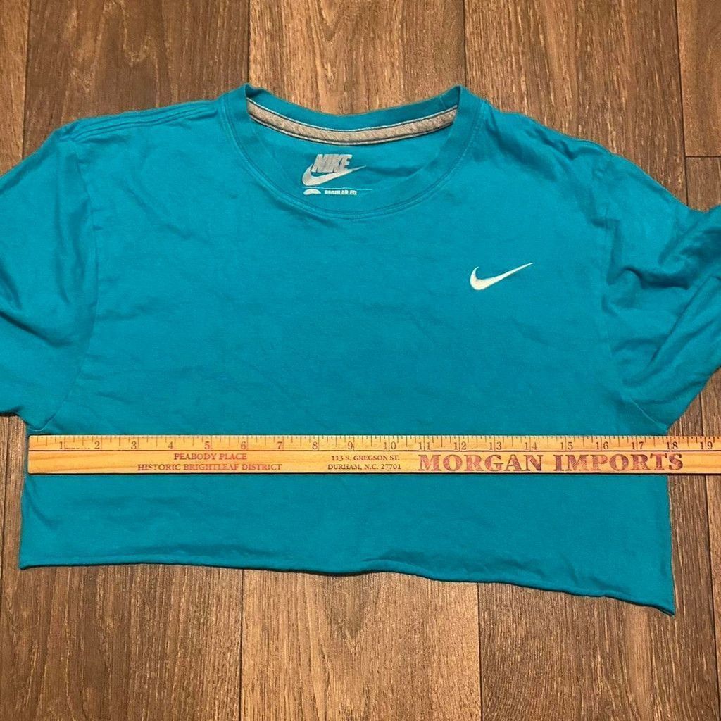 Nike Nike teal cropped tee size S Size S / US 4 / IT 40 - 4 Thumbnail