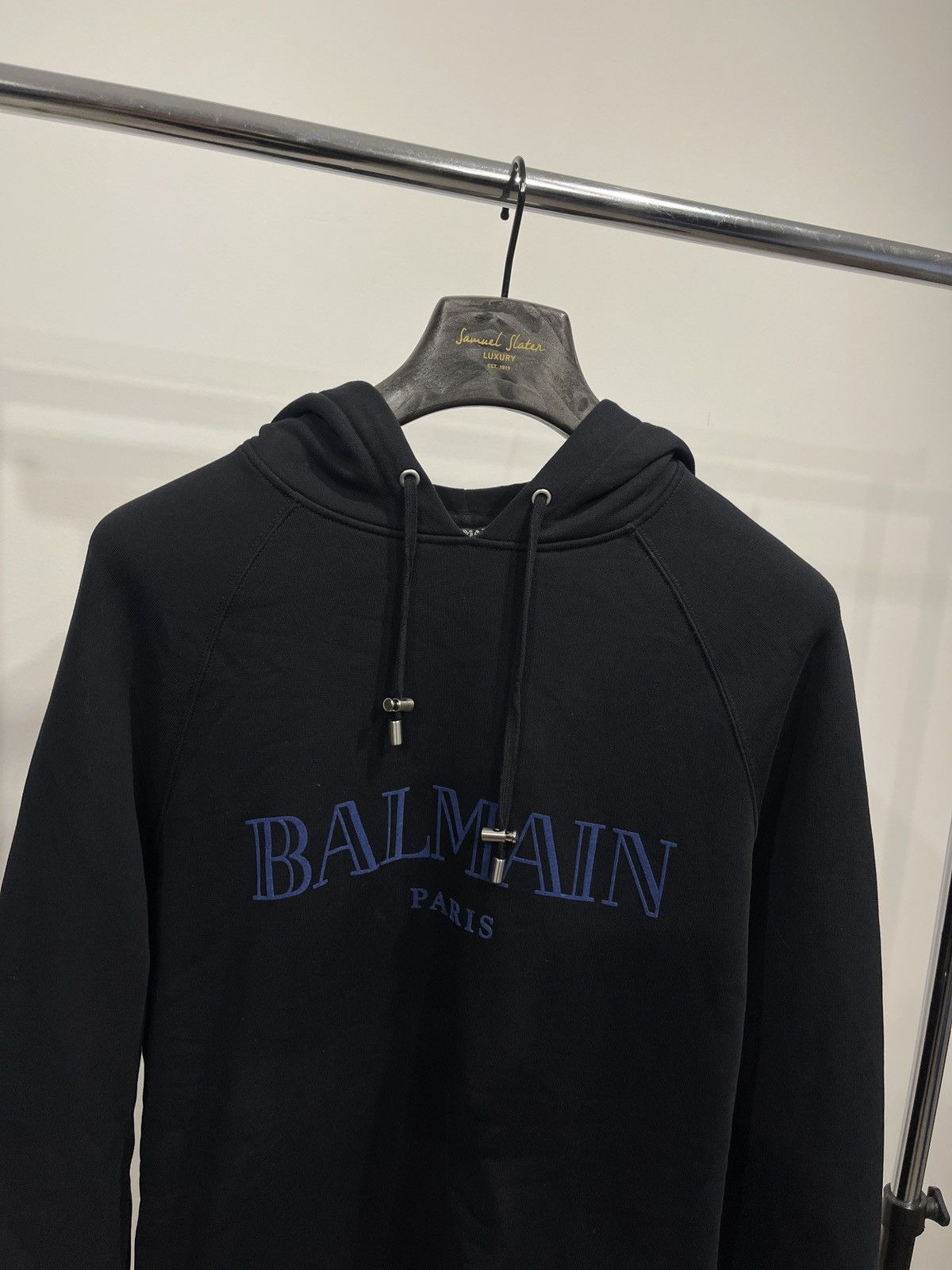 Balmain Balmain black hoodie sweatshirt big logo S Size US S / EU 44-46 / 1 - 5 Thumbnail