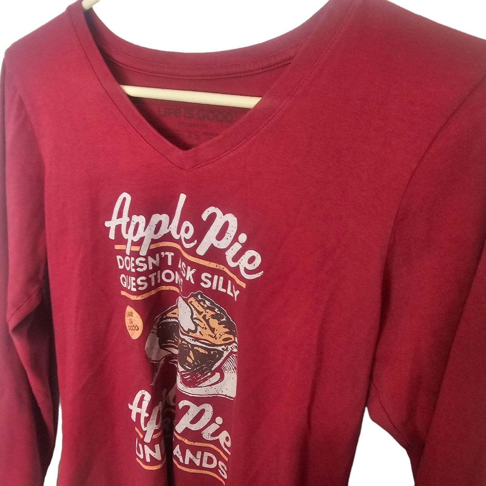 Life is Good Life Is Good Womens Crusher Tee Sz XS Apple Pie Holiday Size XS / US 0-2 / IT 36-38 - 5 Thumbnail