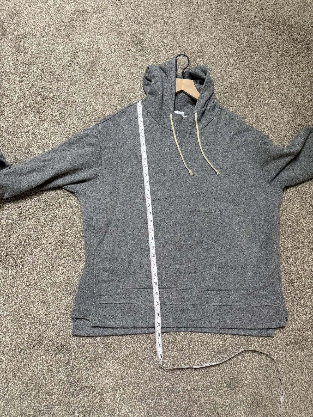 John Elliot Kake Mock Hoodie Pullover Grey L Size - Main Image