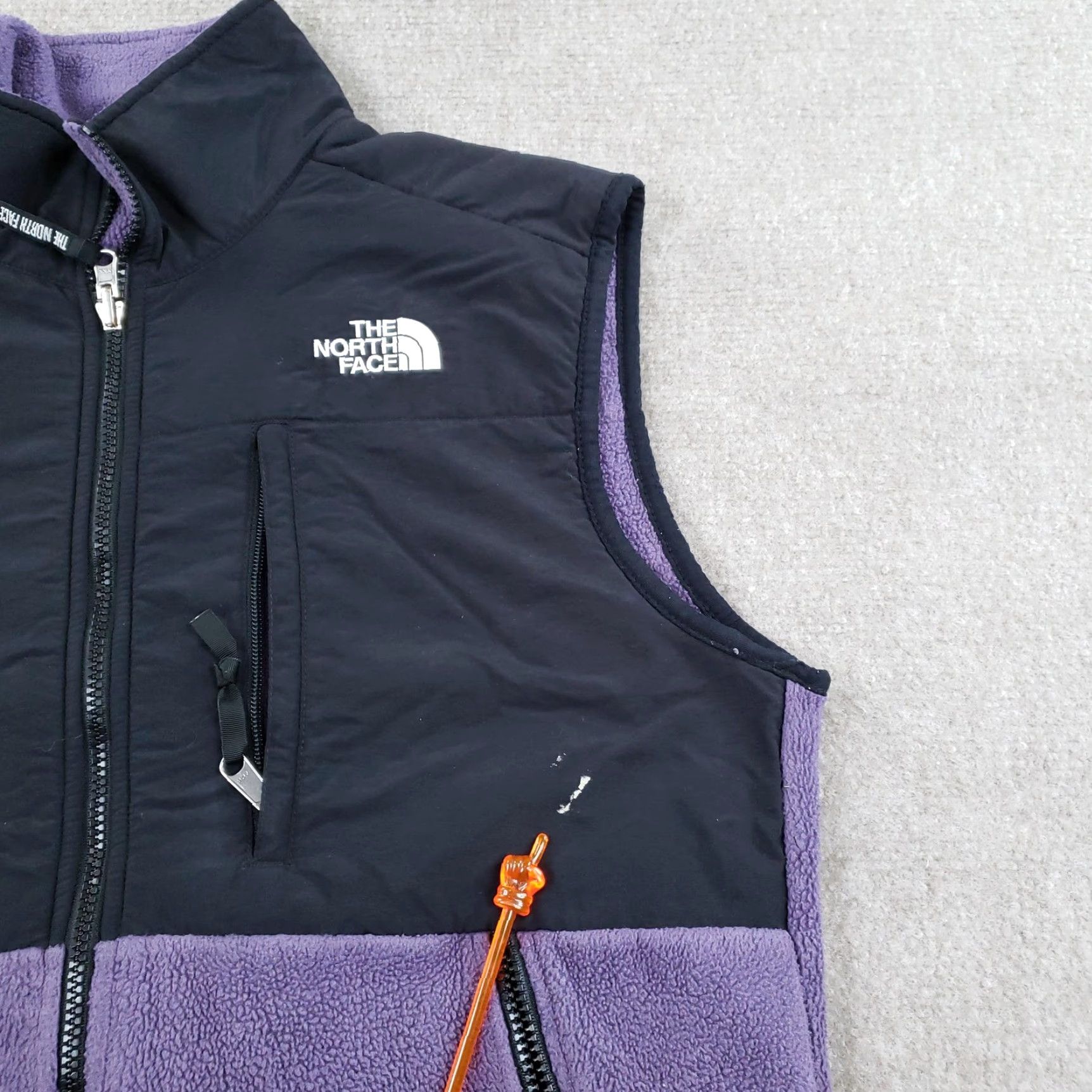 The North Face VINTAGE The North Face Vest Womens M Purple Black Denali Polartec Fleece Full Zip Z Size M / US 6-8 / IT 42-44 - 6 Thumbnail