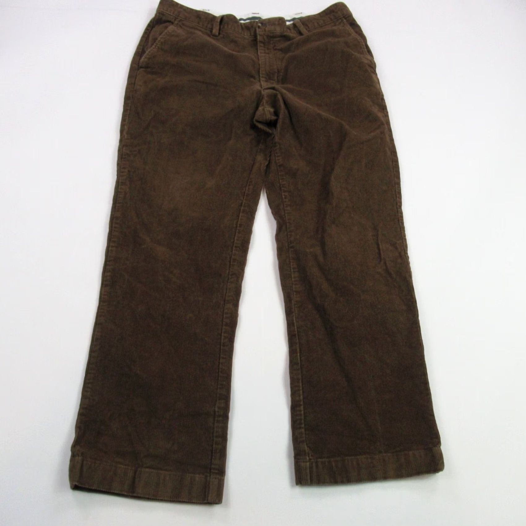 Vintage LL Bean Jeans Womens 34X29 Brown Corduroy Straight Leg Pockets Casual Pockets Size 24" / US 00 / IT 34 - 2 Thumbnail