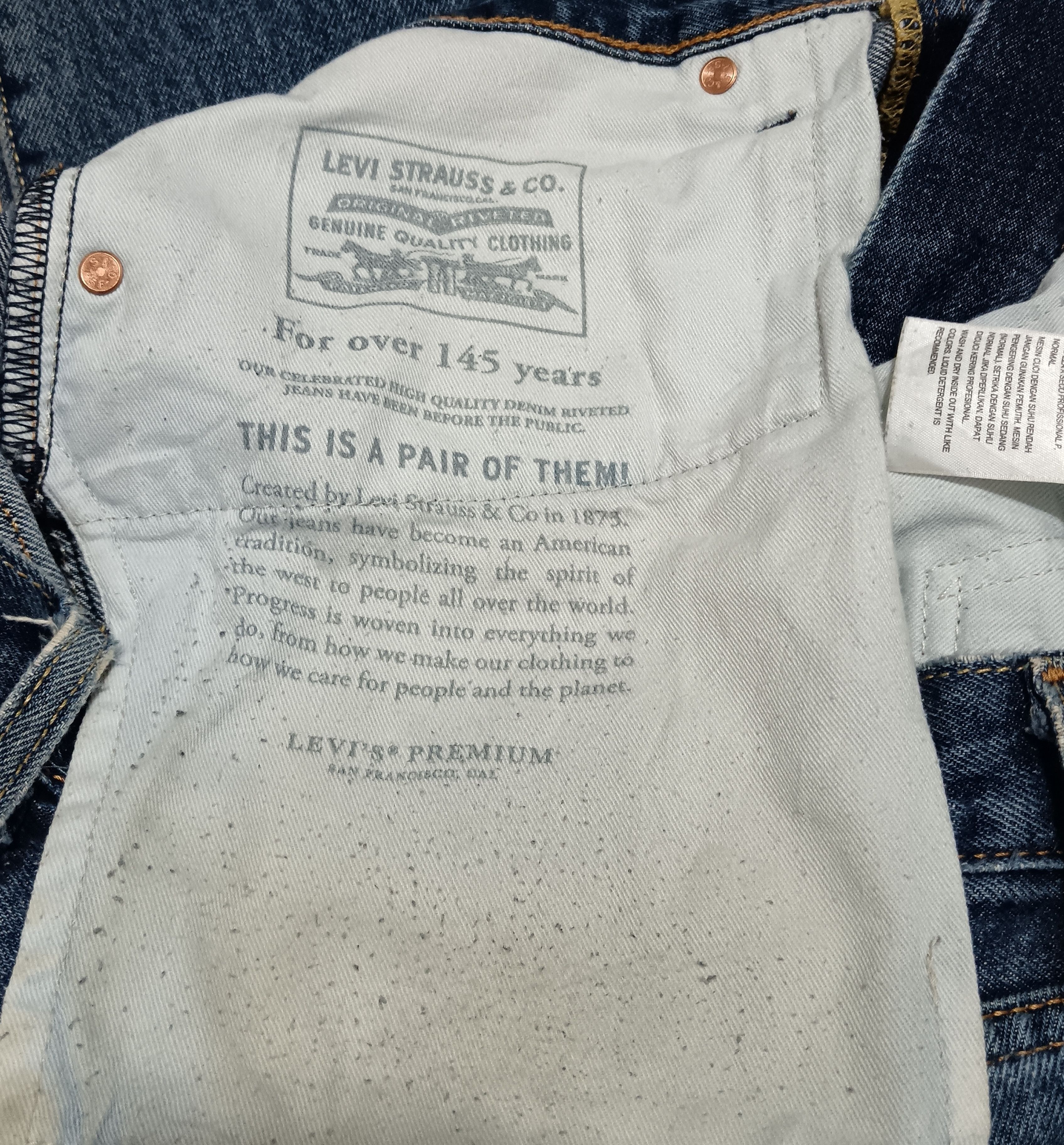 Japanese Brand × Levi's LEVIS PREMIUM 551Z BIG E NON-SELVEDGE JEANS Size US 34 / EU 50 - 3 Thumbnail