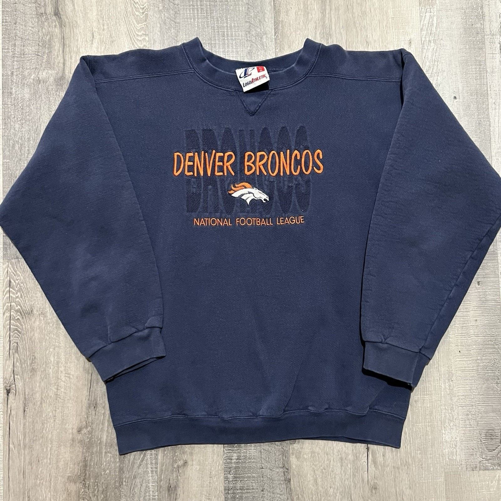 Logo Athletic VTG Denver Broncos Sweatshirt Mens L Logo Athletic Crewneck Size US L / EU 52-54 / 3 - 1 Thumbnail