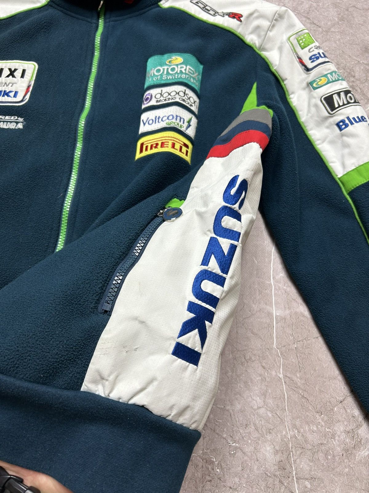 Vintage Vintage Racing Fleeced Jacket Suzuki Size US S / EU 44-46 / 1 - 6 Thumbnail