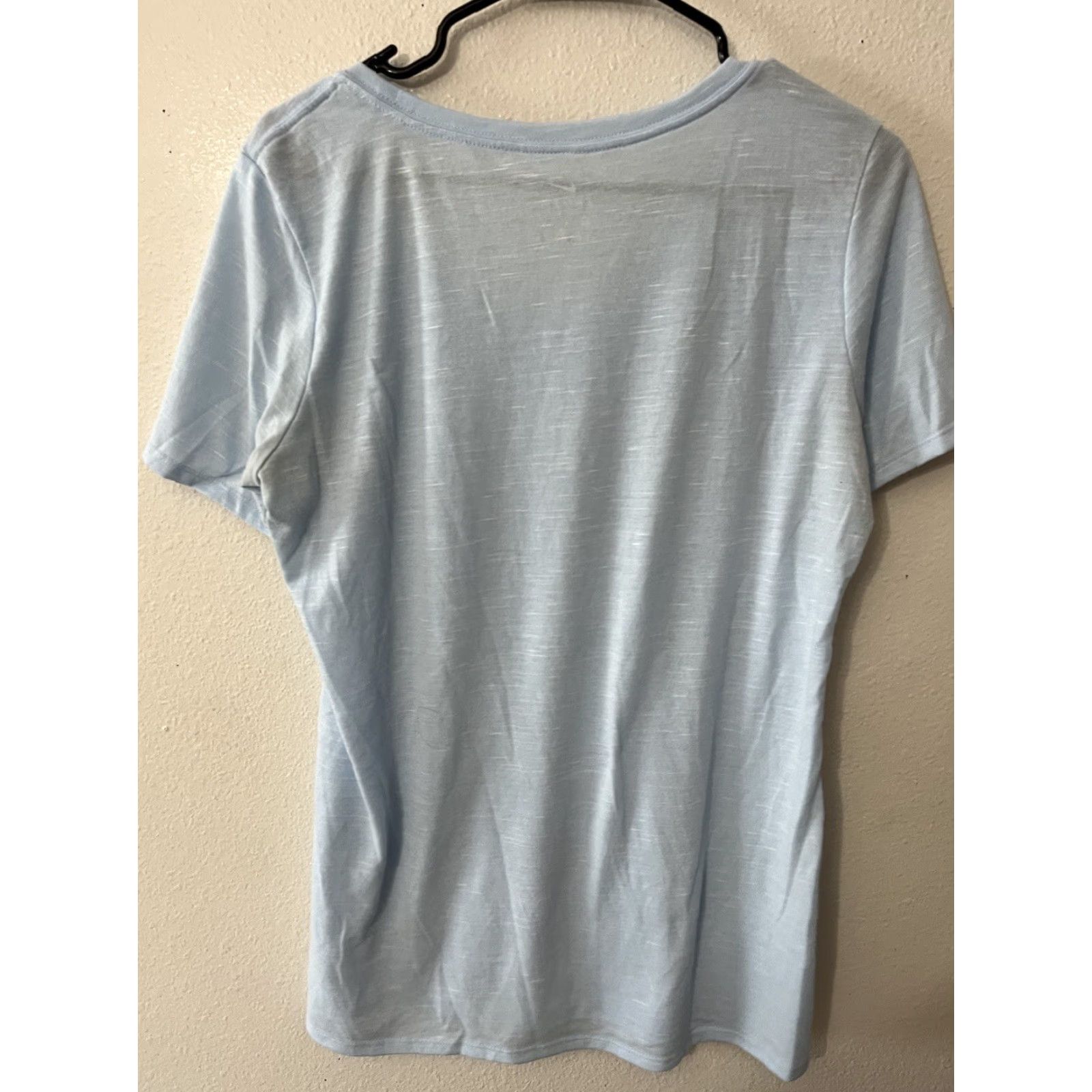 Nike Nike Shirt Large Adult Blue Athletic Dri Fit V Neck Swoosh Logo Gym Womens L Size L / US 10 / IT 46 - 3 Thumbnail