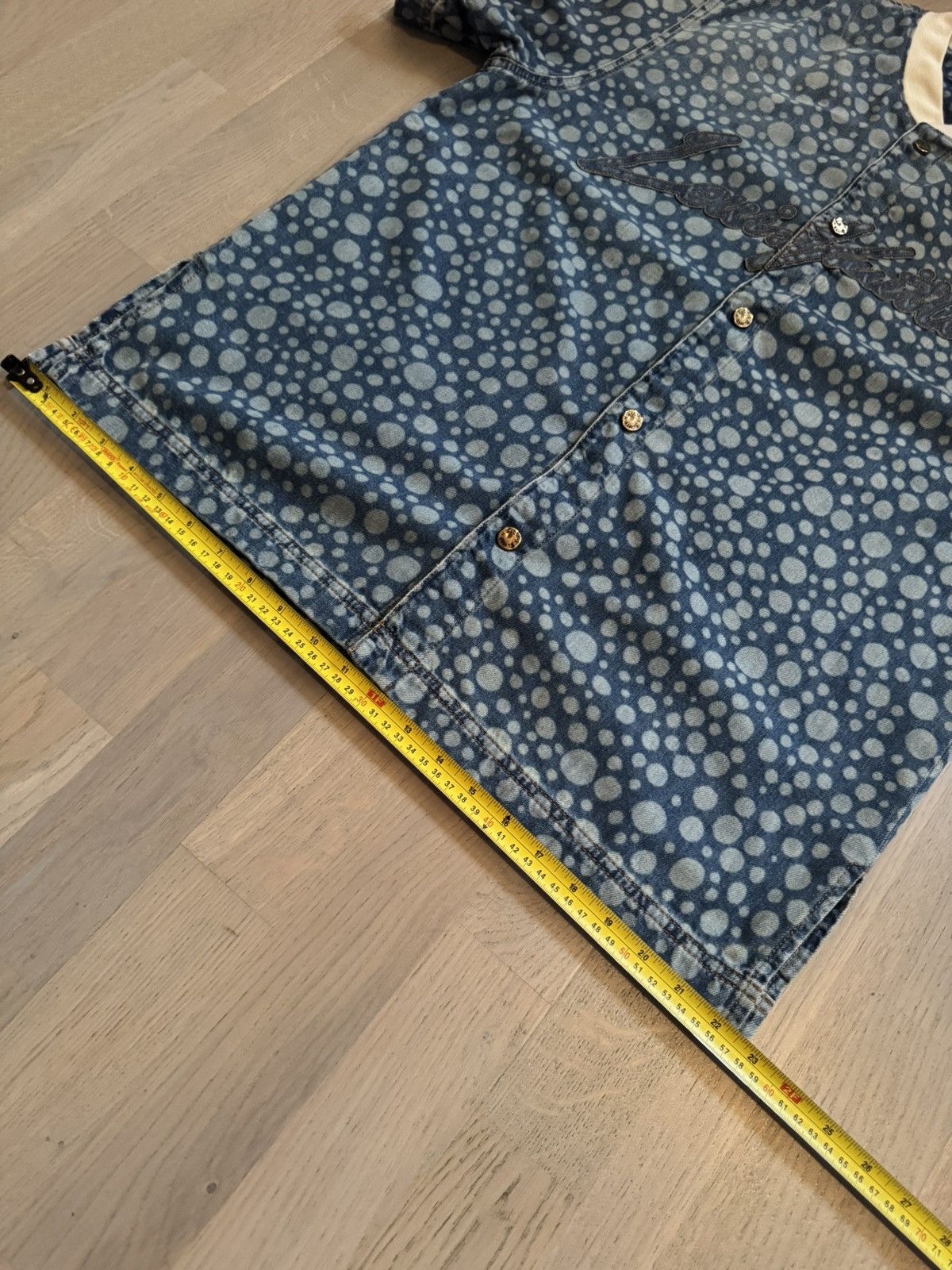 Louis Vuitton × Yayoi Kusama Louis Vuitton denim shirt see real tape measurements in phot Size US M / EU 48-50 / 2 - 8 Thumbnail