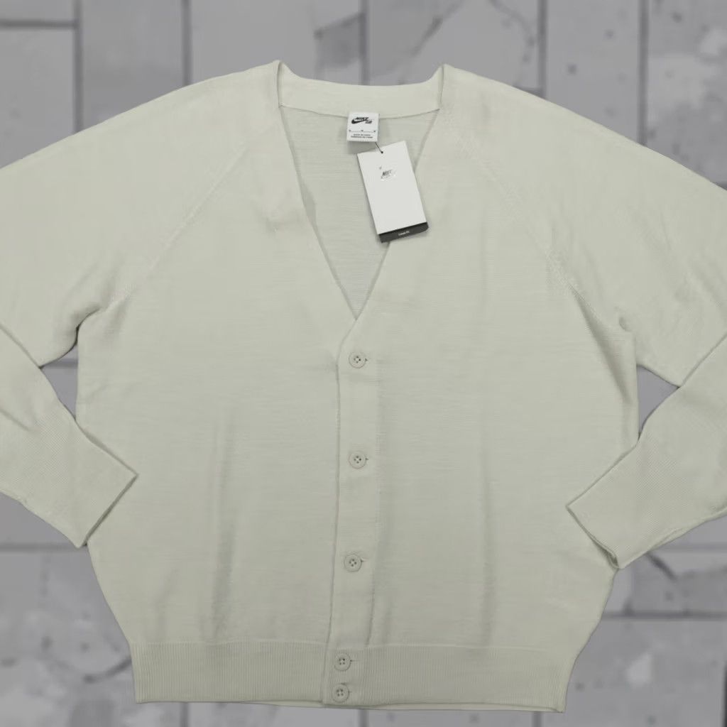 Nike Nike SB Skate Wool Cardigan Unisex Loose Fit Size M Ivory Sweater Size US M / EU 48-50 / 2 - 1 Thumbnail
