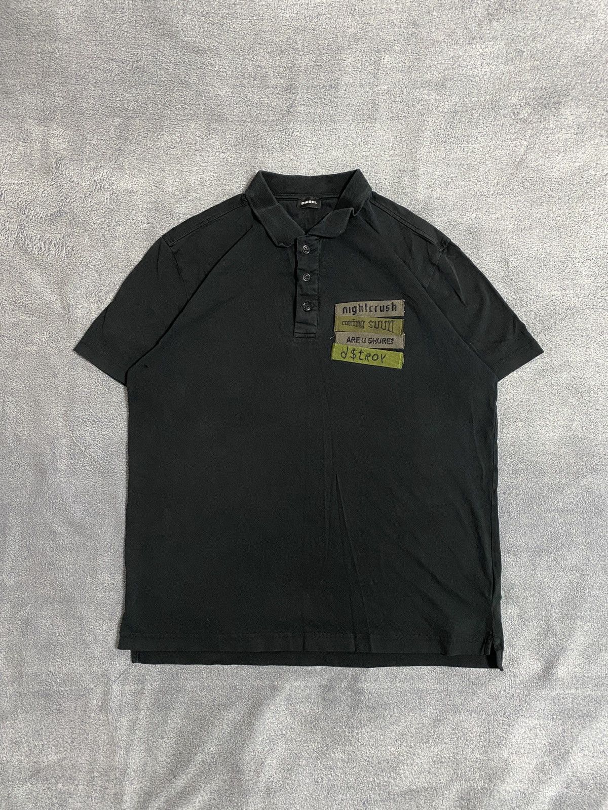 Diesel Distressed Diesel vintage T shirt rugby polo Y2k Size US M / EU 48-50 / 2 - 1 Thumbnail