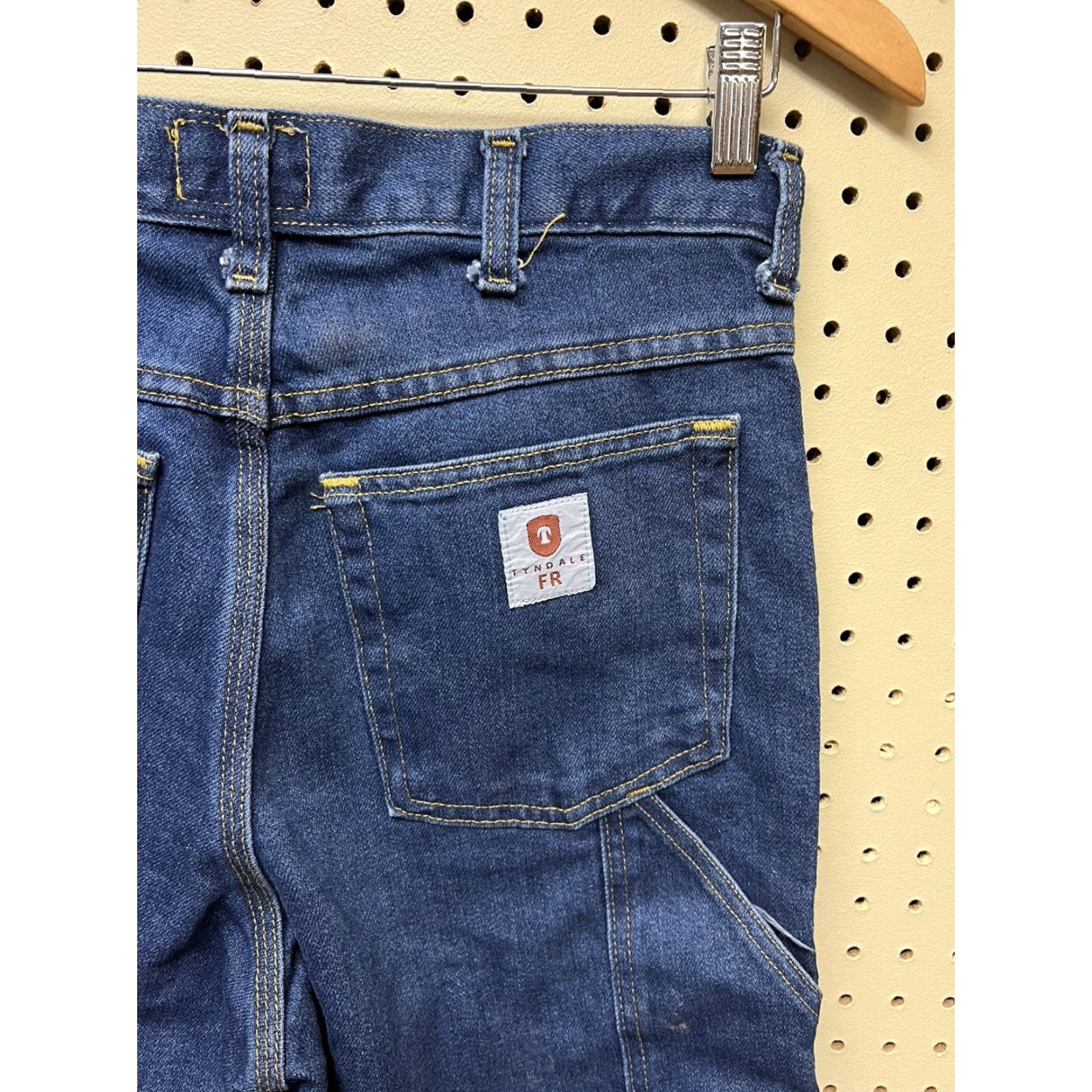 Vintage Tyndale Jeans Men 30x30 FR Flame Resistant 100% Cotton Blue Denim Jeans Regular 30 Inseam Size US 30 / EU 46 - 3 Thumbnail