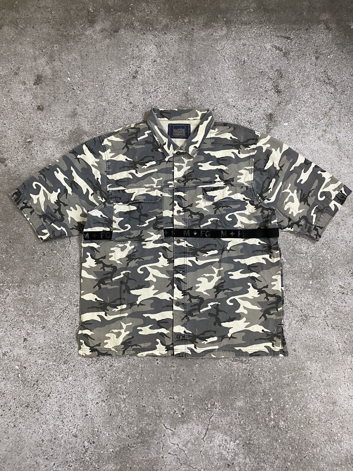 Marithe francois girbaud shuttle strap button shirt