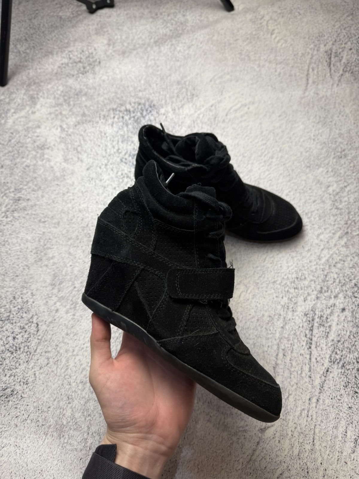 Vintage Isabel Marant Style Hi-Top Sneakers Shoes Y2K Size US 9 / IT 39 - 6 Thumbnail