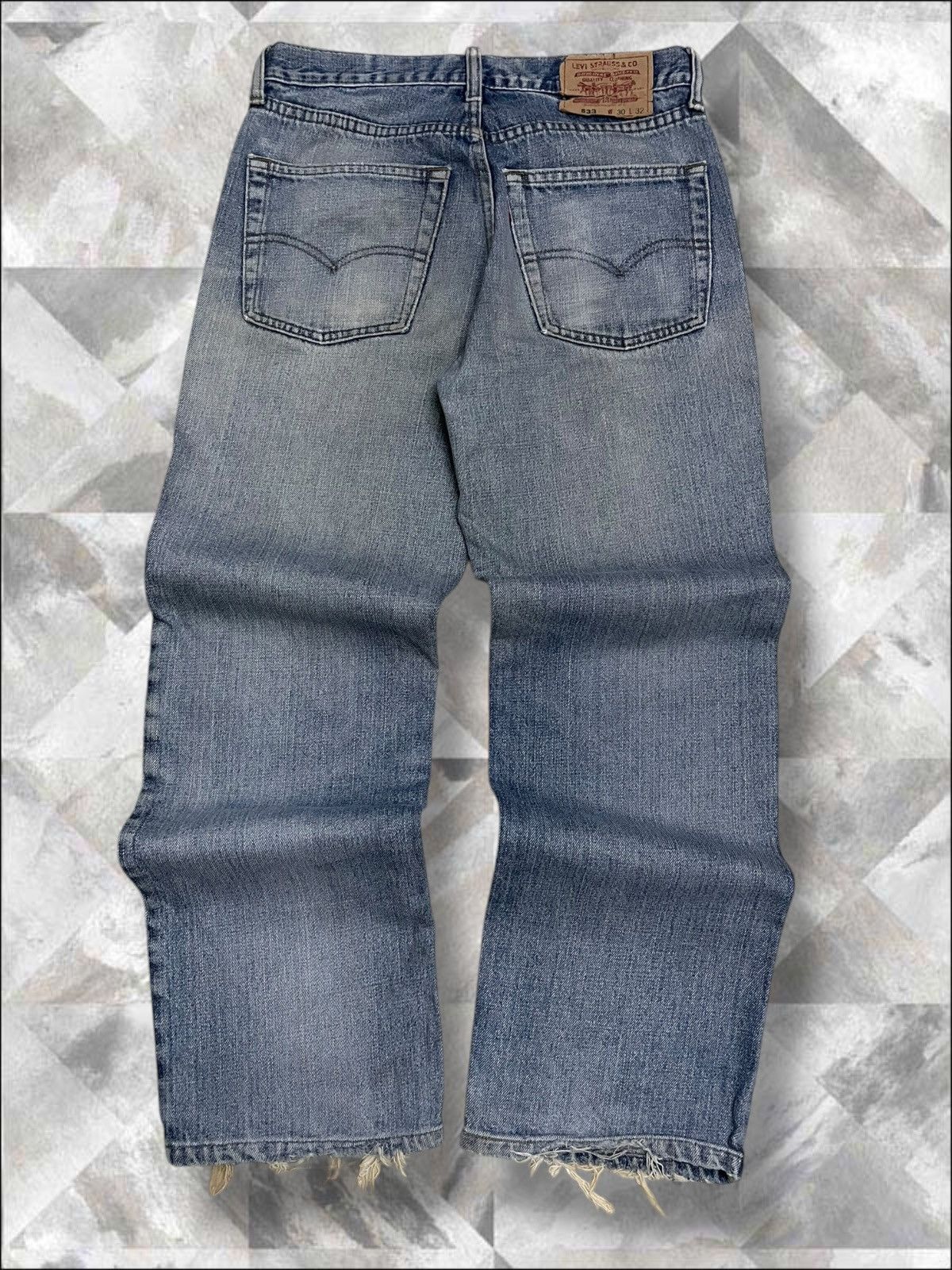 Levi's Vintage Clothing Vintage 1990s Og Levis Designer 533 Distressed Denim Size US 29 - 9 Thumbnail