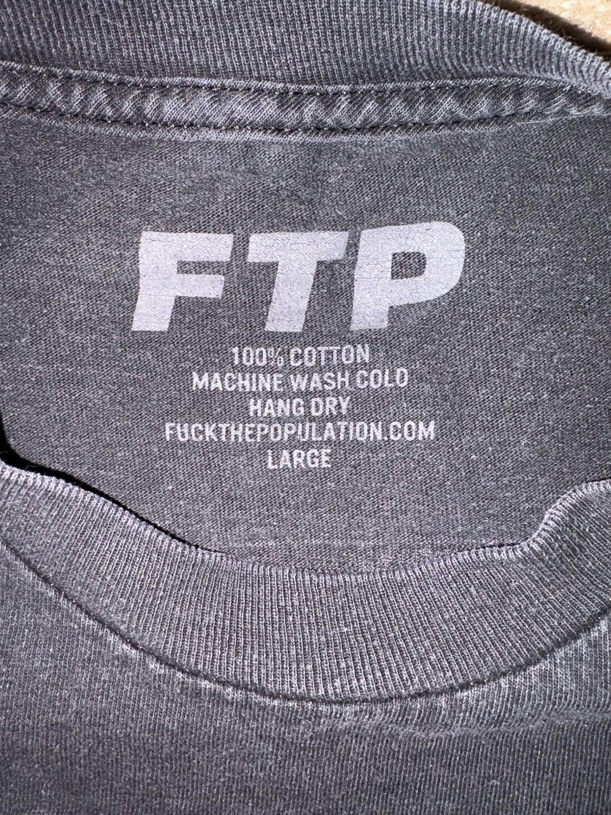 Fuck The Population FTP Logo Tee 2018 Size US L / EU 52-54 / 3 - 3 Thumbnail