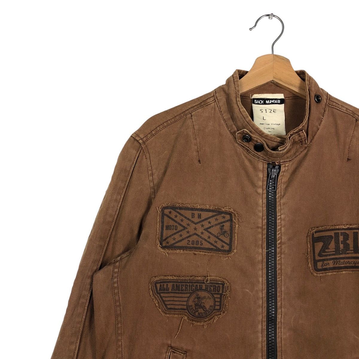 Hysteric Glamour 🔥90’s Vintage Biker Jacket Punk Design Back Number Japan Size US L / EU 52-54 / 3 - 6 Thumbnail