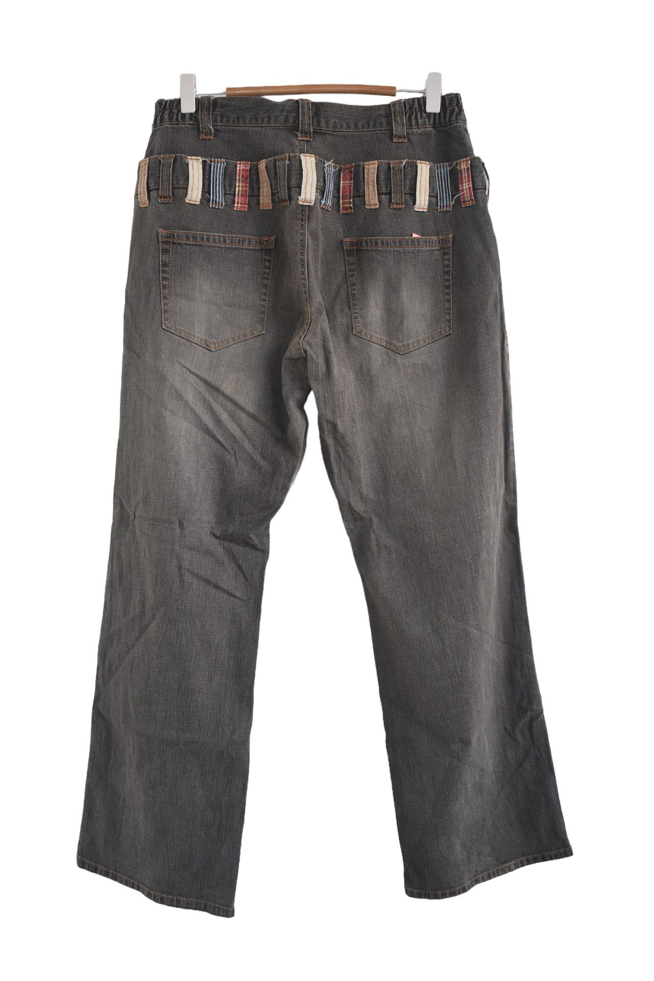 If Six Was Nine × Japanese Brand × Jean Wide Leg 🔥 Double Waist Baggy Jeans Vintage W31 Size US 31 - 3 Thumbnail