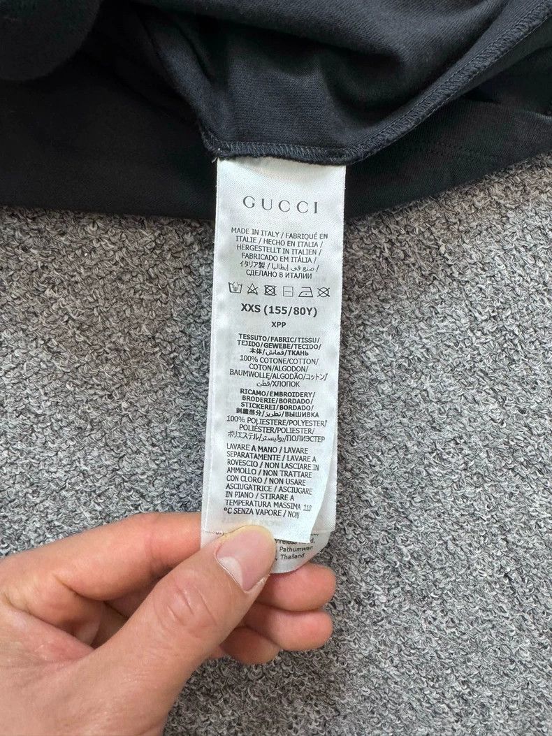 Gucci Gucci Black pink strawberry make old letter logo short-sle Size US XXS / EU 40 - 5 Thumbnail