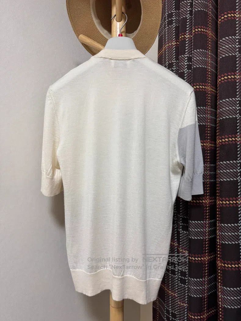 Hermes Hermes Cashmere short-sleeved, knit short-sleeved. 80% cas Size US L / EU 52-54 / 3 - 2 Thumbnail