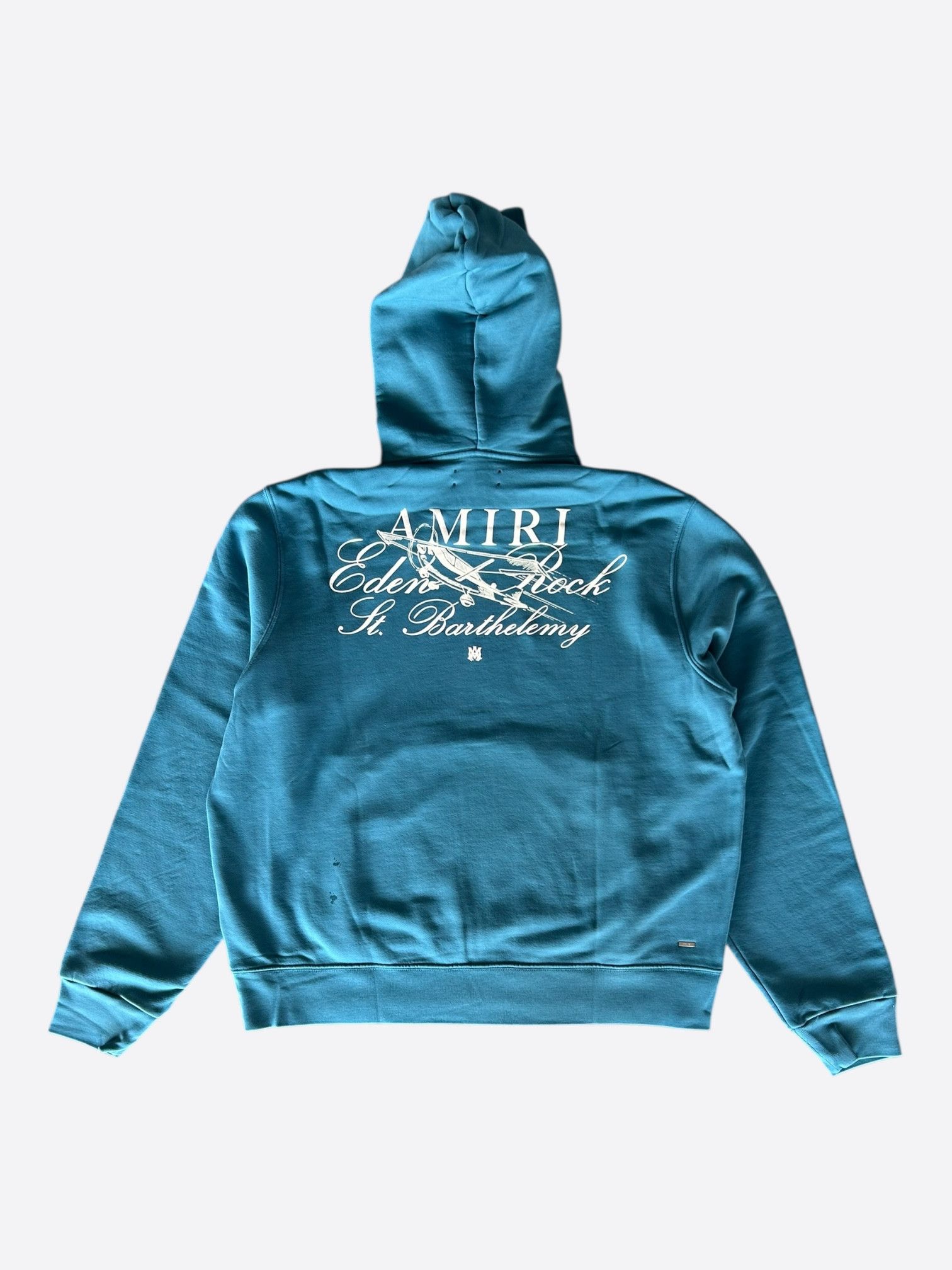 Amiri Amiri Eden Rock Blue & White St. Barthelemy Hoodie Size US M / EU 48-50 / 2 - 2 Thumbnail