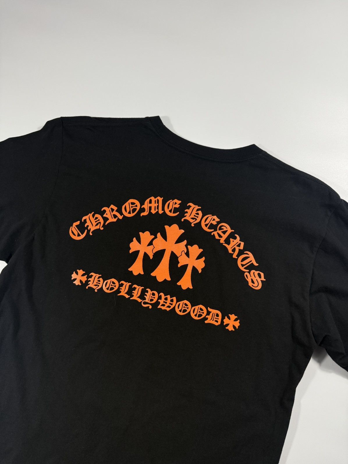 Chrome Hearts 🔥Chrome Hearts Black Hollywood Orange Patches Tee🔥 Size US L / EU 52-54 / 3 - 6 Thumbnail