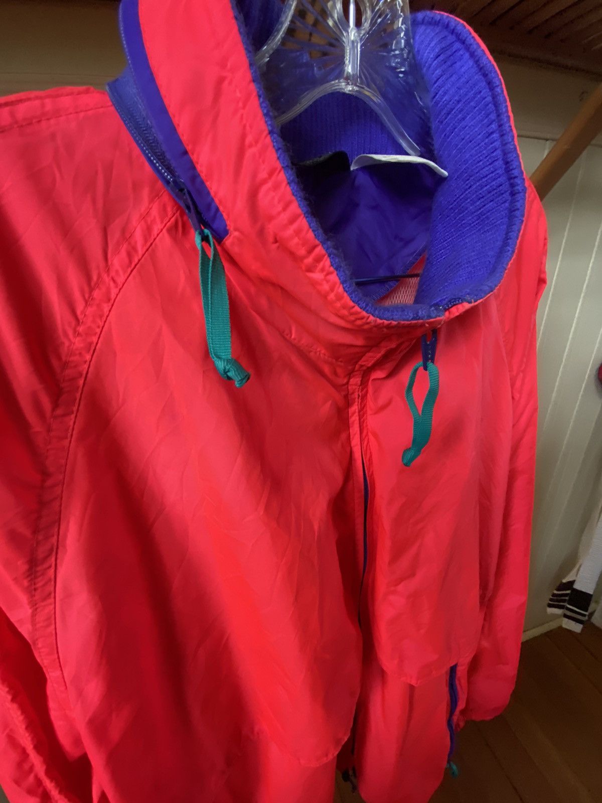 Vintage × Woolrich Woolen Mills Infa Red Woolrich Windbreaker Size US XL / EU 56 / 4 - 3 Thumbnail