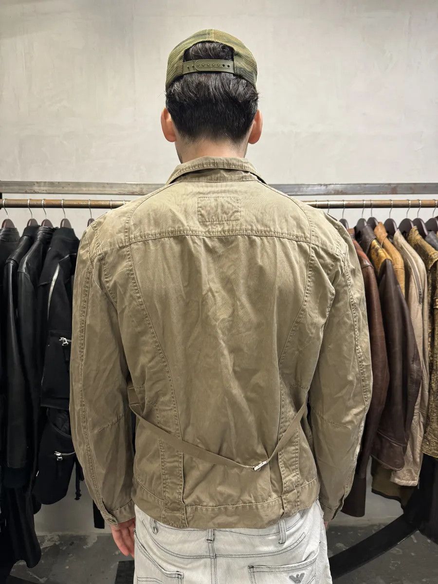Marithe + Francois Girbaud 2000s Marithé + François Girbaud Bondage Straps Khaki Tactical Shirt Jacket Size US M / EU 48-50 / 2 - 4 Thumbnail