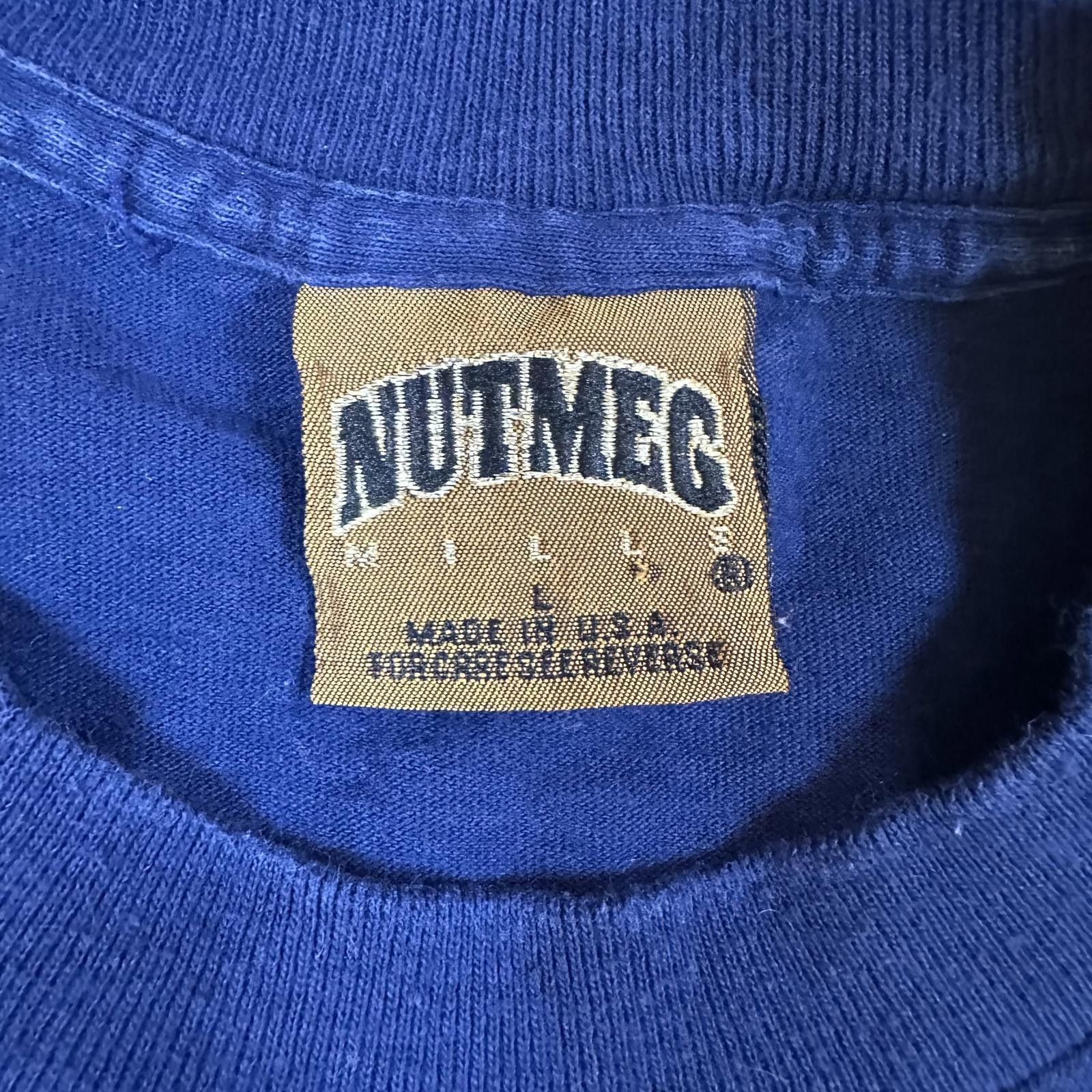 Nutmeg Nutmeg Men T-Shirt Large Navy Atlanta Braves Vintage Single Size US L / EU 52-54 / 3 - 5 Thumbnail