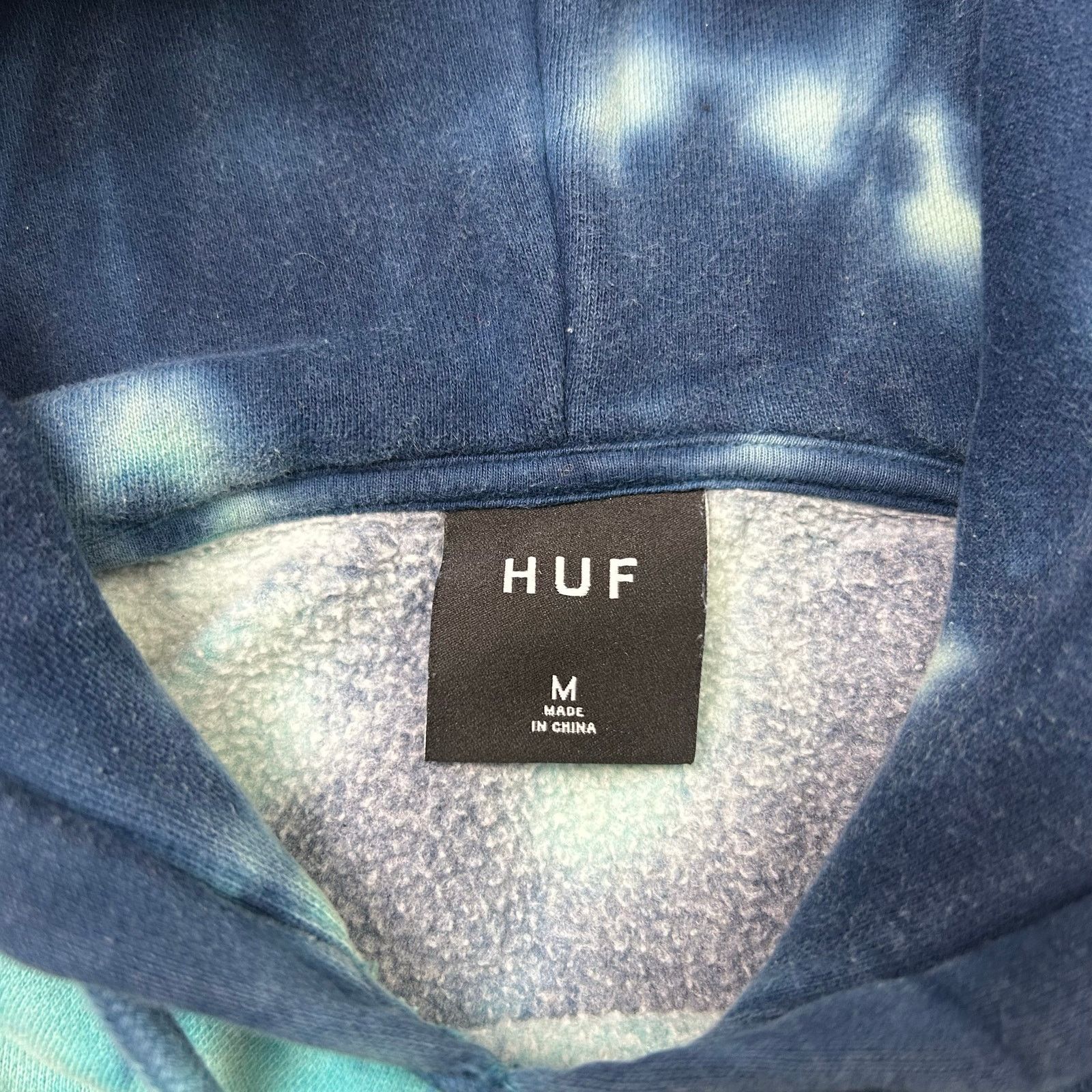 Huf HUF Worldwide Skateboarding Tie-Dye Script Hoodie Size US M / EU 48-50 / 2 - 4 Thumbnail