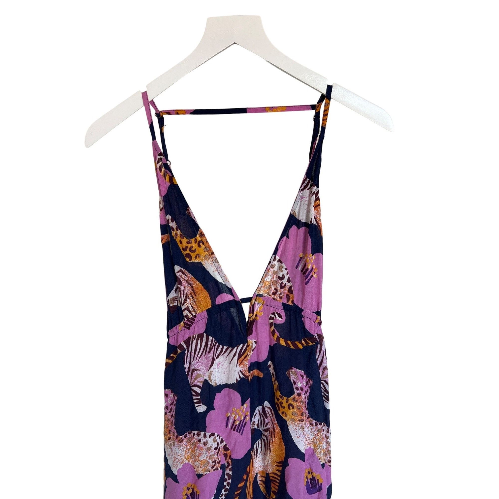 Anthropologie Anthropologie Claire Colin Wildlife Print Midi Dress Size XS / US 0-2 / IT 36-38 - 3 Thumbnail